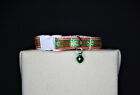 CHRISTMAS CAT COLLAR | CAT COLLAR | Red and Green | Nordic Snowflake | Stripes