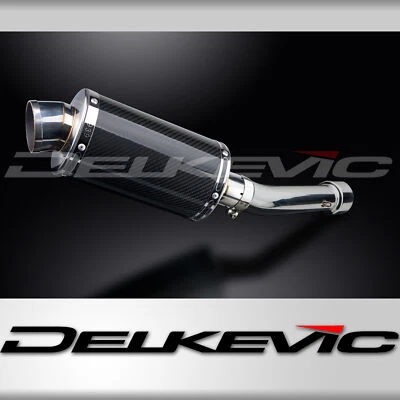 Aprilia Tuono 2003-2004 Delkevic Slip On 9" Oval Carbon Exhaust Muffler Kit - Image 1 of 4