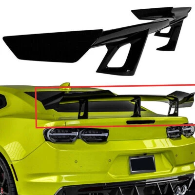 Trunk Spoiler Wing Gloss Black For Chevy Camaro ZL1 1LE Style LT RS SS 2016-2022 - Image 1 of 4