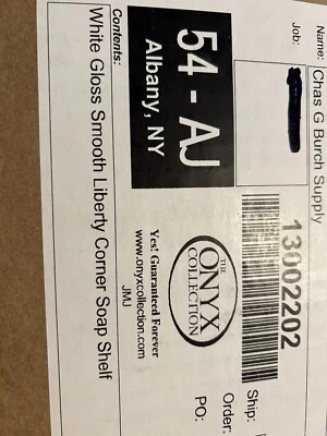 THe Onyx Collection corner shelf Liberty White Foto 1 de 2