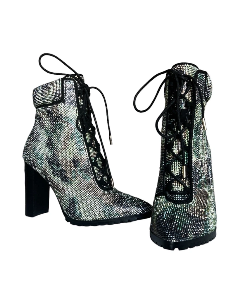 Steve Madden Mujer Illisa Botines Camuflaje Estrás Talla 7M ¡NUEVO! Foto 1 de 4