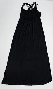 Abito donna Calvin Klein maxi con volant nero rayon senza maniche taglia 4 [28x48] - Foto 1 di 8