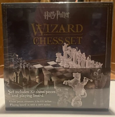 Harry Potter The Noble Edition Wizard Chess Game Set With 32 Pieces & Board ~New - Image 1 of 3