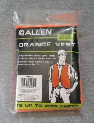 Blaze Orange Safety Vest for Hunting, Construction or Visibility NEW - Image 1 of 2