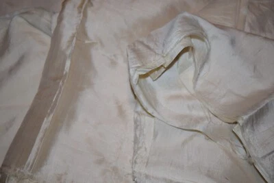 4 oz remnants Ivory 100% Silk Recycled Fabric - Image 1 of 3