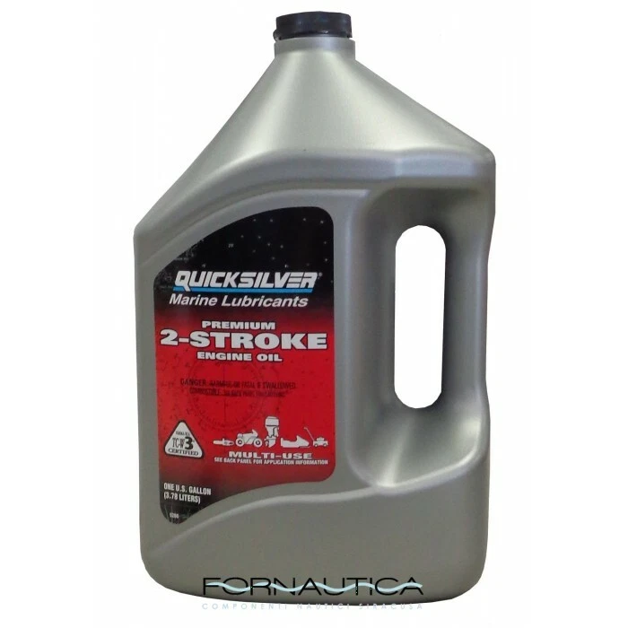 OLIO MISCELA FUORIBORDO MERCURY- QUICKSILVER PREMIUM 2T TCW3 TANICA DA 4 LITRI - Immagine 1 di 1