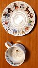 Royal Kendal Astrological Themed Fine China Cup And Saucer From 1985