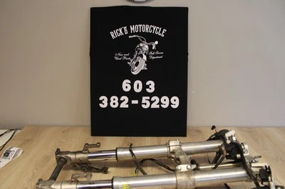 1999 Suzuki TL1000S TL1000 S FRONT FORKS SHOCK SUSPENSION SET PAIR TRIPLE TREES  - Image 1 of 4