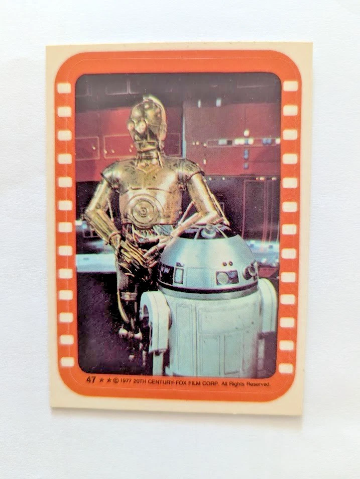 1977 Topps Star Wars Series 5 Stickers -#47 C3PO - Image 1 of 1