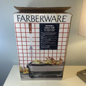 Farberware R4550 Indoor Smokeless BBQ Rotisserie Grill Made In U.S.A. Brand New - Picture 1 of 11