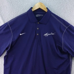 NIKE GOLF Dri-FIT Blue Short Sleeve Polo Shirt Men's XL Stretch Performance - Picture 1 of 7