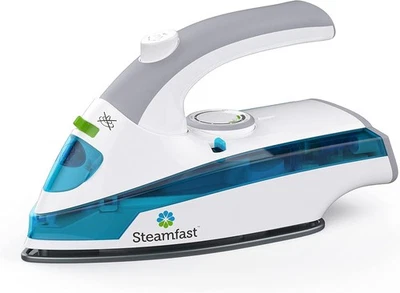 Steamfast SF-710 Mini Steam Iron, White, Non-Stick Sole Plate, Foldable Handle - Image 1 of 4