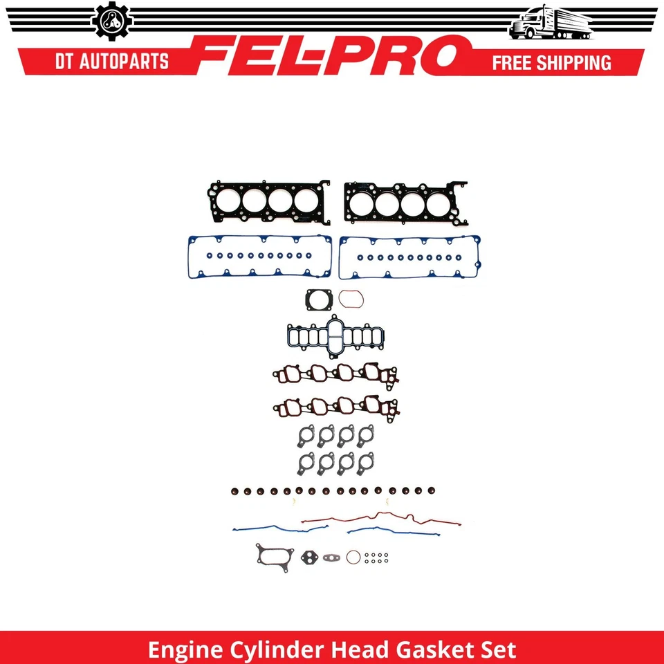 Juego de juntas de culata de motor V8 Fel-Pro para Ford E-150 Econoline 2002 4,6 L Foto 1 de 1