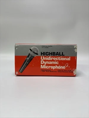 Realistic 33-984A Highball Unidirectional Dynamic Microphone - Image 1 of 4