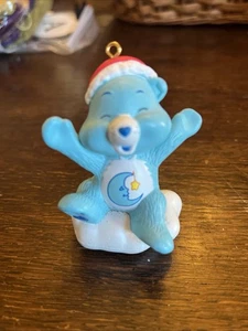 Cuidado Oso Azul para Dormir Oso Luna Dormir 2005 Adorno de Navidad Saludo Americano - Imagen 1 de 1