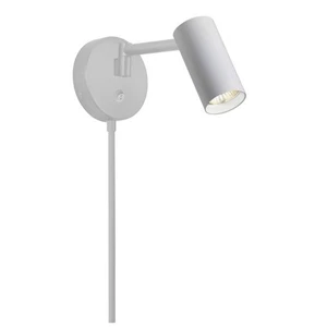 Dainolite STY-91WSPT-MW Stanly 6" Tall Plug-In Wall Sconce - White - Picture 1 of 3