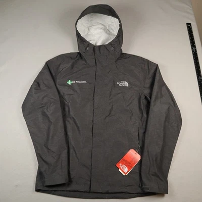 The North Face DryVent Rain Jacket Men's Small Dark Grey Waterproof LOGO NEW - Image 1 of 4