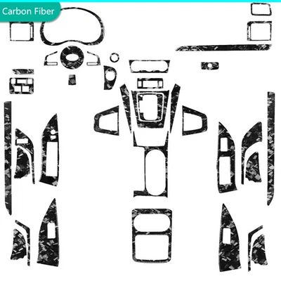 Kits completos de molduras de tablero de fibra de carbono forjada de 40 piezas para Subaru Forester 13-18 Foto 1 de 4