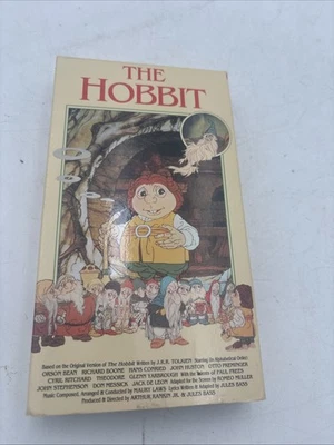 The Hobbit VHS 1977 Lord of the Rings Animated Cartoon Rankin Bass 1991 Release - Image 1 of 4