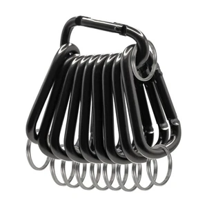 Karabiner Clip, 20 Stück 2,3 Zoll kleine Karibiker Clips, Aluminium Karibiker mit... - Bild 1 von 5