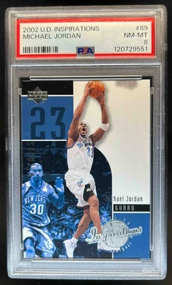 2002-03 Upper Deck Inspirations Michael Jordan #89 Wizards PSA 8 - Image 1 of 2