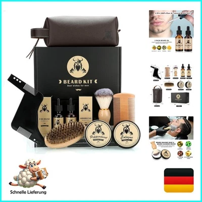 Bartpflege Set für männer, Bartpflege Set,mit 2 Bartöl BartbalsamBartkammBart... - Bild 1 von 4