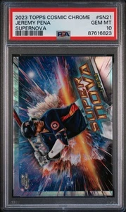 2023 Topps Chrome Cosmic Jeremy Pena Supernova PSA 10 - Bild 1 von 2