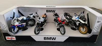 Bmw Motorcycles Die-cast Metal: pack of 4 Maisto 1:12 - Image 1 of 4