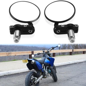 Motorcycle 3" Round 7/8" Handle Bar End Mirrors For 250 390 690 790 1290 Super R - Bild 1 von 13