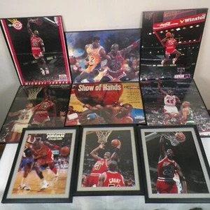Michael Jordan Magazine Pictures 11 x 14 And 8 X 10 Color Photos Framed Lot 9 - Picture 1 of 10