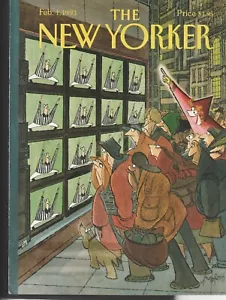 New Yorker Feb. 1, 1993 NFL FOOTBALL REF TV Arnold Roth cover only, no label - Picture 1 of 1
