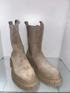 Botas Elia Maurizi/Beige/Talla 38,39,40,41/Comodidad/Cuero/Slip-On/Estilo/Atemporal - Imagen 1 de 13
