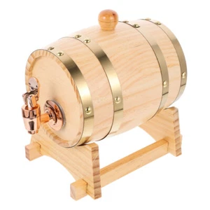1 Set Wine Bucket Wood Wine Barrel Wooden Dispenser Beer Aging Barrel Wood - Picture 1 of 12