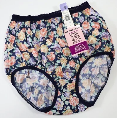 NUEVO Braguita Maidenform De Colección Años 90 Wise Buys 100% Nylon Corte Alto XXXL XXX-GRANDE Foto 1 de 4