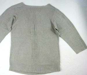 PECK & PECK Gr. XL Pullover grau silber Glitzer Pulli (ab61) - Bild 1 von 5