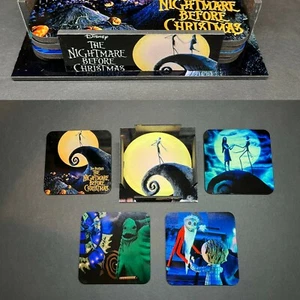 Juego de 4 piezas de montaña rusa Nightmare Before Christmas sublimado con soporte (corcho) - Imagen 1 de 3