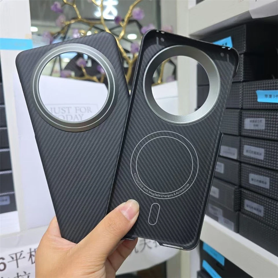 Genuine Carbon Fiber Magsafe Case For Huawei Mate70 Pro 70 Matte Hard Cover - Image 1 of 4