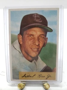 1954 Bowman Baseball Card #30 Del Rice - Picture 1 of 2