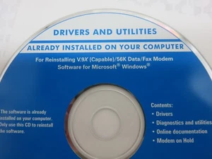Controladores y utilidades Dell para software de módem de voz de datos/fax de telefonía V.92/56K - Imagen 1 de 2