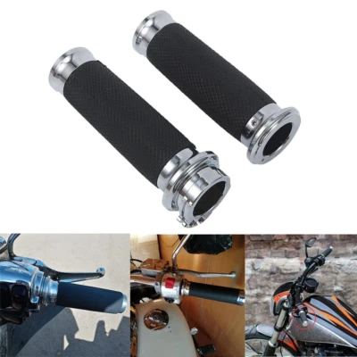 Empuñaduras de extremo de manillar de 1" para Kawasaki Vulcan VN 1700 1600 1500 2000 800 900 Foto 1 de 4