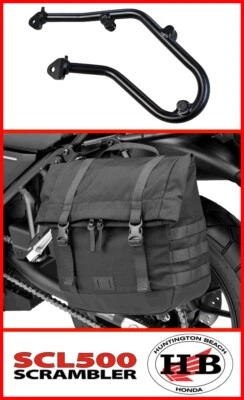 OEM L SADDLEBAG & ATTACHMENT BRACKET 23-25 HONDA SCL500 SCRAMBLER 08L70-MLP-AA1 - Image 1 of 2