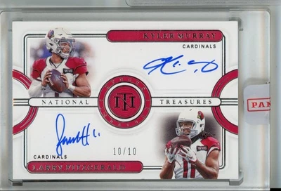 Kyler Murray Larry Fitzgerald 2020 National Treasures #10/10 Auto #SS-MF Arizona - Image 1 of 2