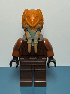 Lego Star Wars Plo Koon (Dk Brown Robe, Tan Shirt, Plain Legs) Minifigure sw0198 - Picture 1 of 2