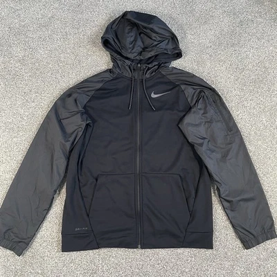 Nike Dri-FIT Men's Utility Full-Zip Training Hoodie Jacket Black Size Medium - Image 1 of 4