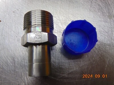 3/4" Tube x 3/4" MNPT 316 Stainless Adapter Tube to Male Pipe TyLok 12-DTAPM-12 - Image 1 of 4