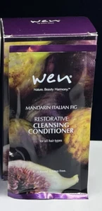 WEN Restorative Cleansing Conditioner Mandarin Italian Fig ~ 16 fl oz (8 x 2 oz) - Picture 1 of 3