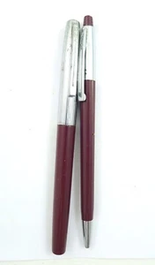 OLD FOUNTAIN PEN AND BIRO BALL SET WATERMAN 1960 CA - Picture 1 of 3