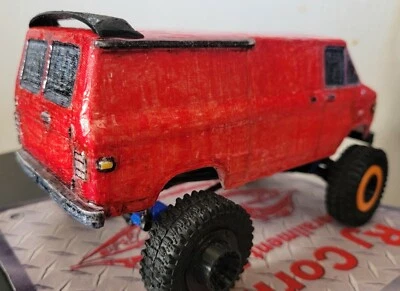 SCX24 1979 Chevy NOMAD G10 Cargo VAN & Axial 1:24 HARD BODY MAGNETIC HINGE MOUNT - Image 1 of 4