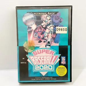 Super Baseball 2020 + Box & Manual - Sega Genesis - Tested & Working - Picture 1 of 5