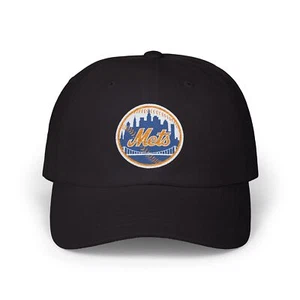 New York Mets Dad Hat, Baseball Fan Apparel, Adjustable Cap for Men and Women, - Picture 1 of 13
